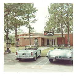 Navarine Club at NCTC Pensacola, summer of 1967.  That's my blue
corvette with the Ohio plates.